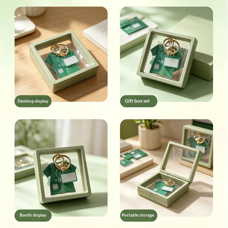 Medical Scrub Keychain Cute Stethoscope Decor Clear 2D Pattern Non-fading Pendant for Healthcare Workers Christmas Gift