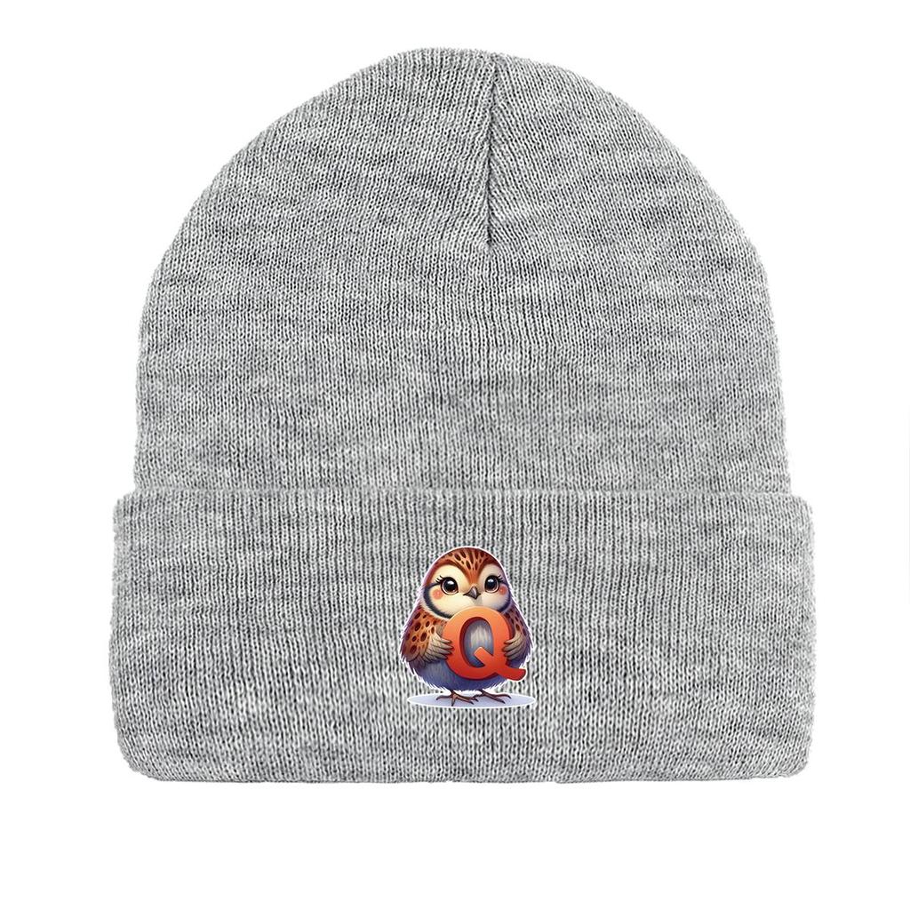 1pc, Alphabet A to Z and Animals Print Knitted Cap Beanie, 260 Knit Hats to Choose, for Men And Women
