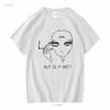 But Is It Art Alien T Shirt Funny Long Or Short Sleeves Vintage Washed Unisex Slightly Stretched Stylish Streetwear Soft