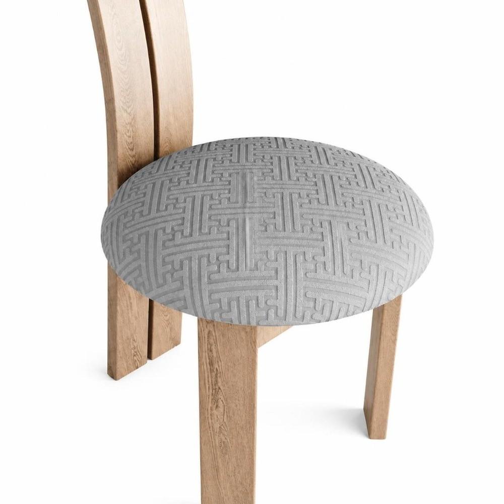 Non Slip Round Stool Seat Cover Thick Plush Stool Cover All-inclusive Chair Cushion Home Use