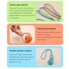 Bite-resistant Dog Slow Feeder Ball Pet Tooth Cleaning Dog Chewing Toys Fun Rope Knot Dog Toys  Cat