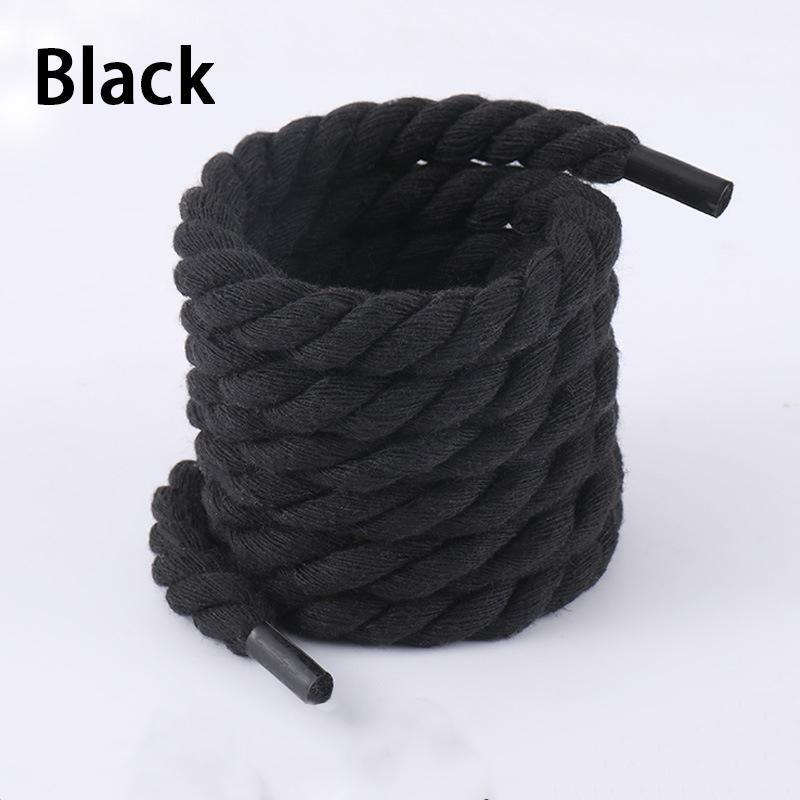 New 8mm Thick Round Laces Precision Woven High-quality Shoelaces Sneakers Boots Shoelace 100cm/120cm/140cm/160cm