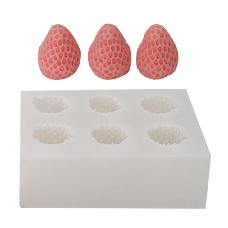 DIY Strawberry Silicone Molds Strawberry Shape Candle Molds Silicone Material 1