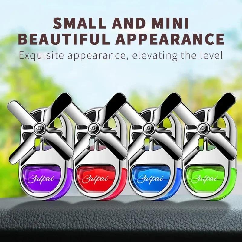 New Car Aromatherapy Air Freshener Rotary Propeller Exhaust Aromatherapy Creative Mini Perfume Decorative Accessories
