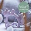 b.box (Beebox) [b.box official product] Wrist Teether, Silicone, Baby Shower Gift, Dishwasher Safe (Upper Rack) [Wrist Teether] Lullaby Blue