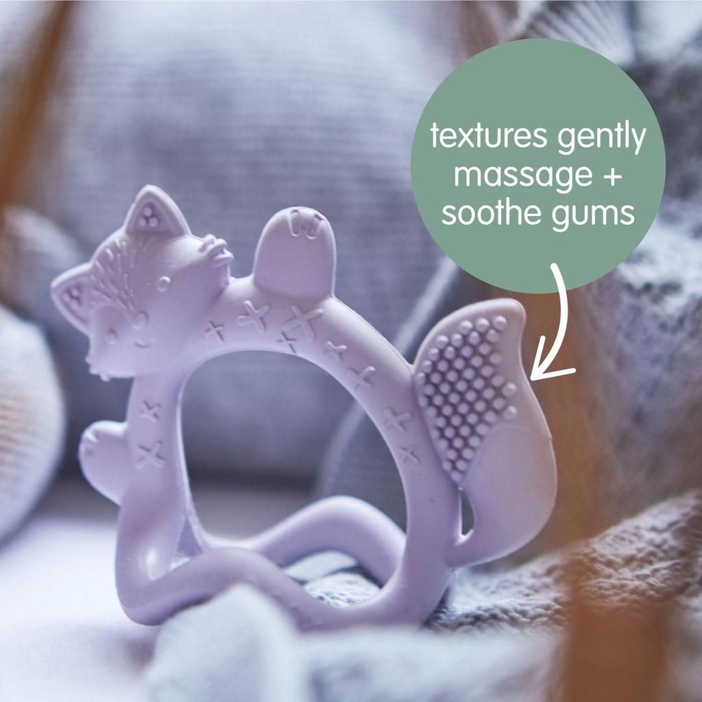 b.box (Beebox) [b.box official product] Wrist Teether, Silicone, Baby Shower Gift, Dishwasher Safe (Upper Rack) [Wrist Teether] Lullaby Blue