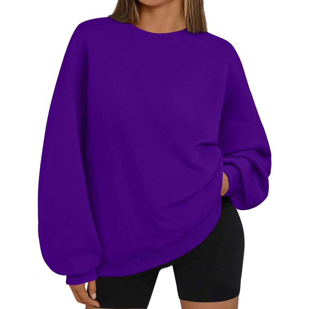 Women's Solid-color Fashionable Long-sleeved Top