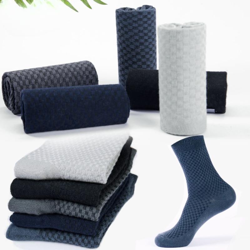 10 Paar Herren Fasersocken Nagelneu Lässig Business Deodorant Atmungsaktiv Lang Weich Mesh Baumwolle Bequeme Socken