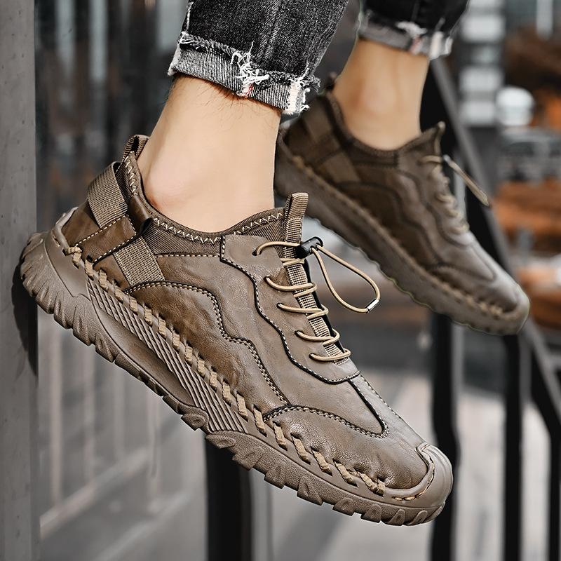 Casual shoes men's 2025 autumn soft-soled breathable non-slip fashion trend versatile one-pedal sports shoes men's shoes comfortable