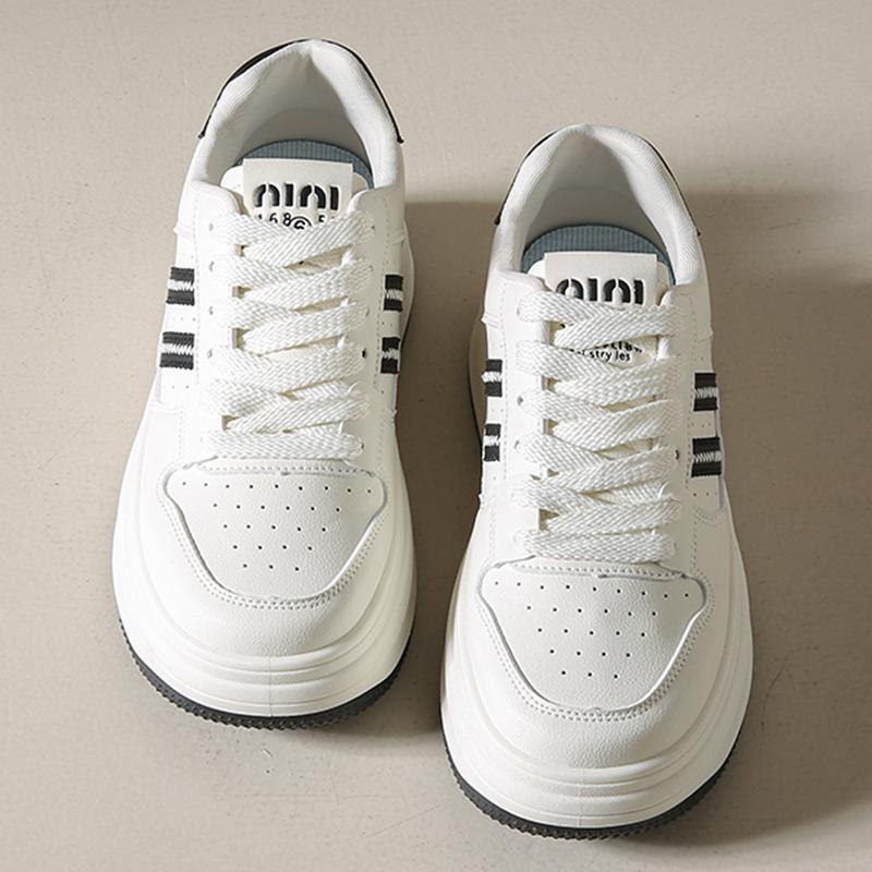 Women Platform Sneakers Simple Design Shoes Lace Up Casual Comfortable Shoes Versatile Female Outdoor High Quality Sneaker 35-40
