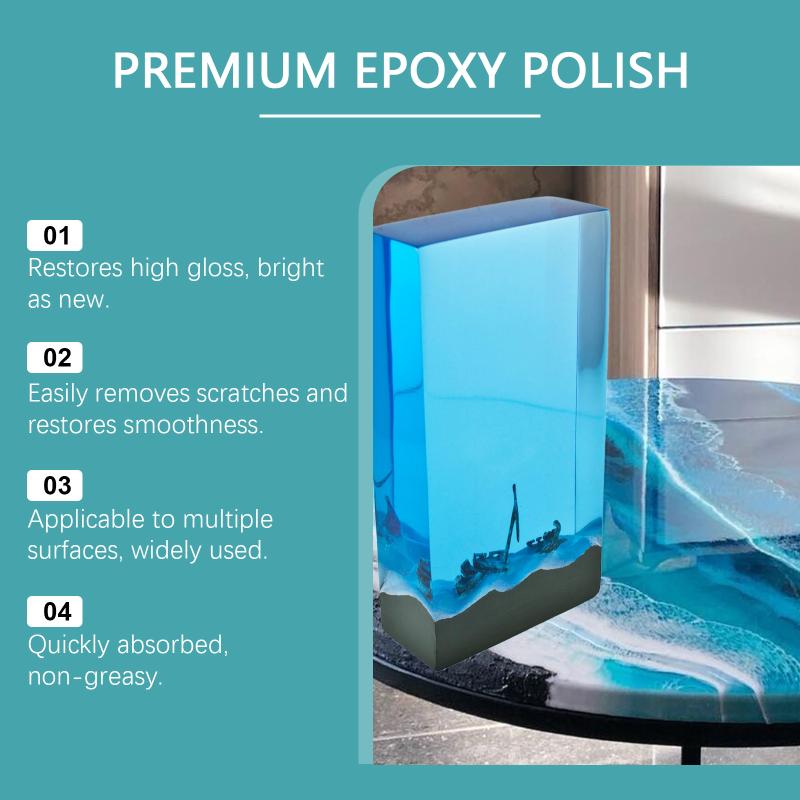 Resin Polish Kit 100ML for Epoxy Countertop and Table Surface  Removal Restores Glossy Smooth Appearance