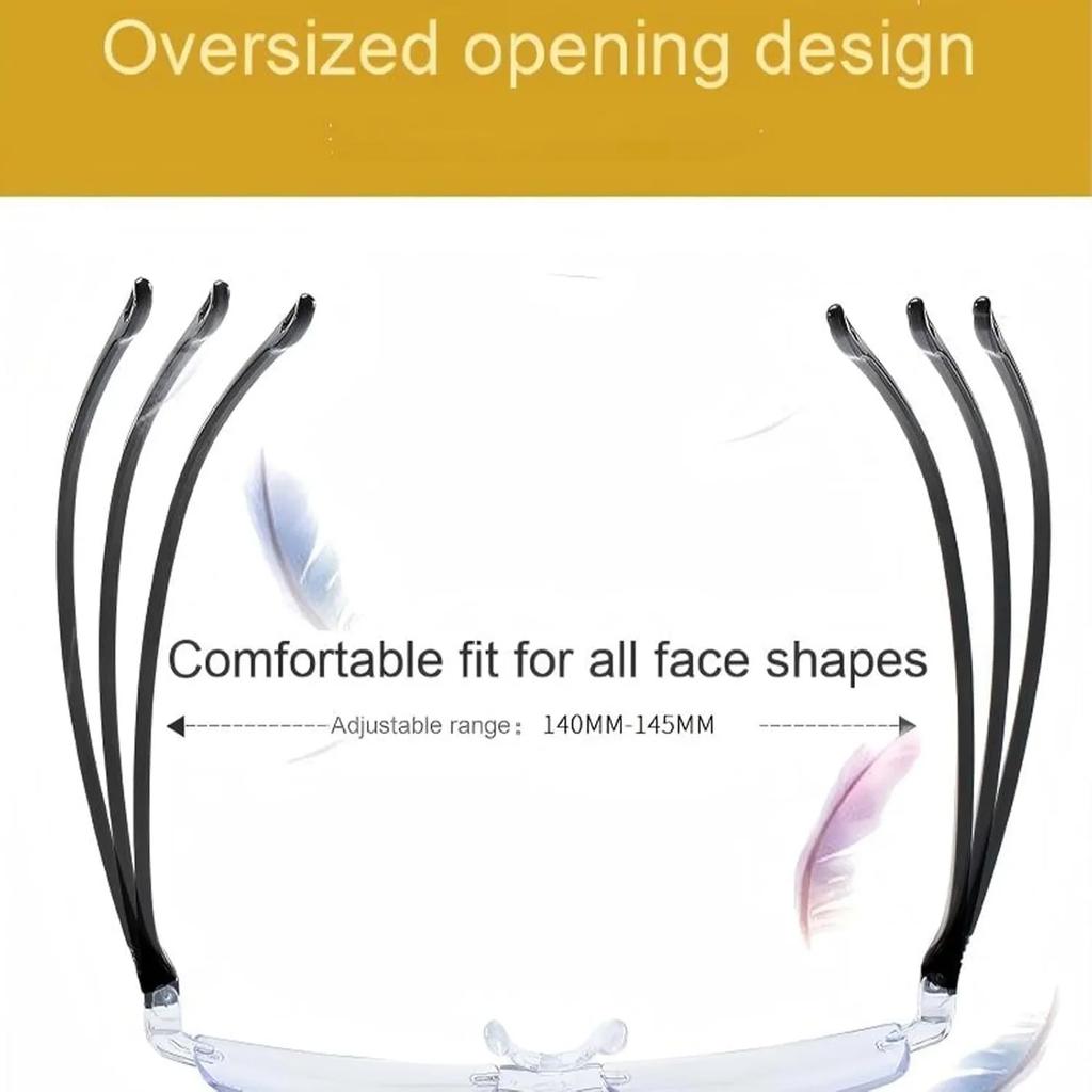 Brillen – Autofokus-Lesebrillen für Herren & Damen Blaulichtfilter Intelligenter Zoom mit Brillenetui Brillenputztuch