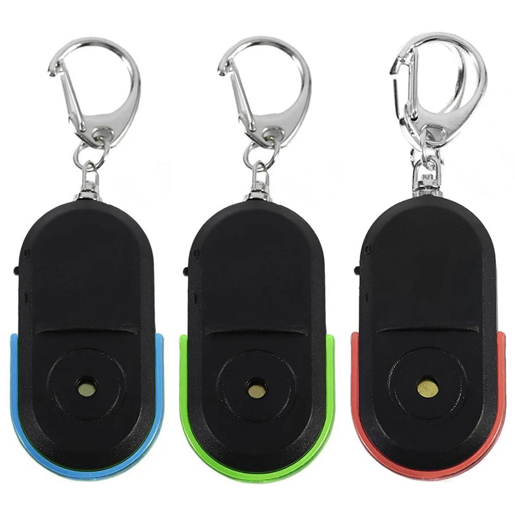 Wholesale Wireless 10m Anti-Lost Alarm Key Finder Locator Keychain Whistle Sound With LED Light Mini Anti Lost Key Finder