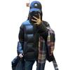 Black down jacket women's 2024 new winter 90 white duck down small thickened puff bread jacket