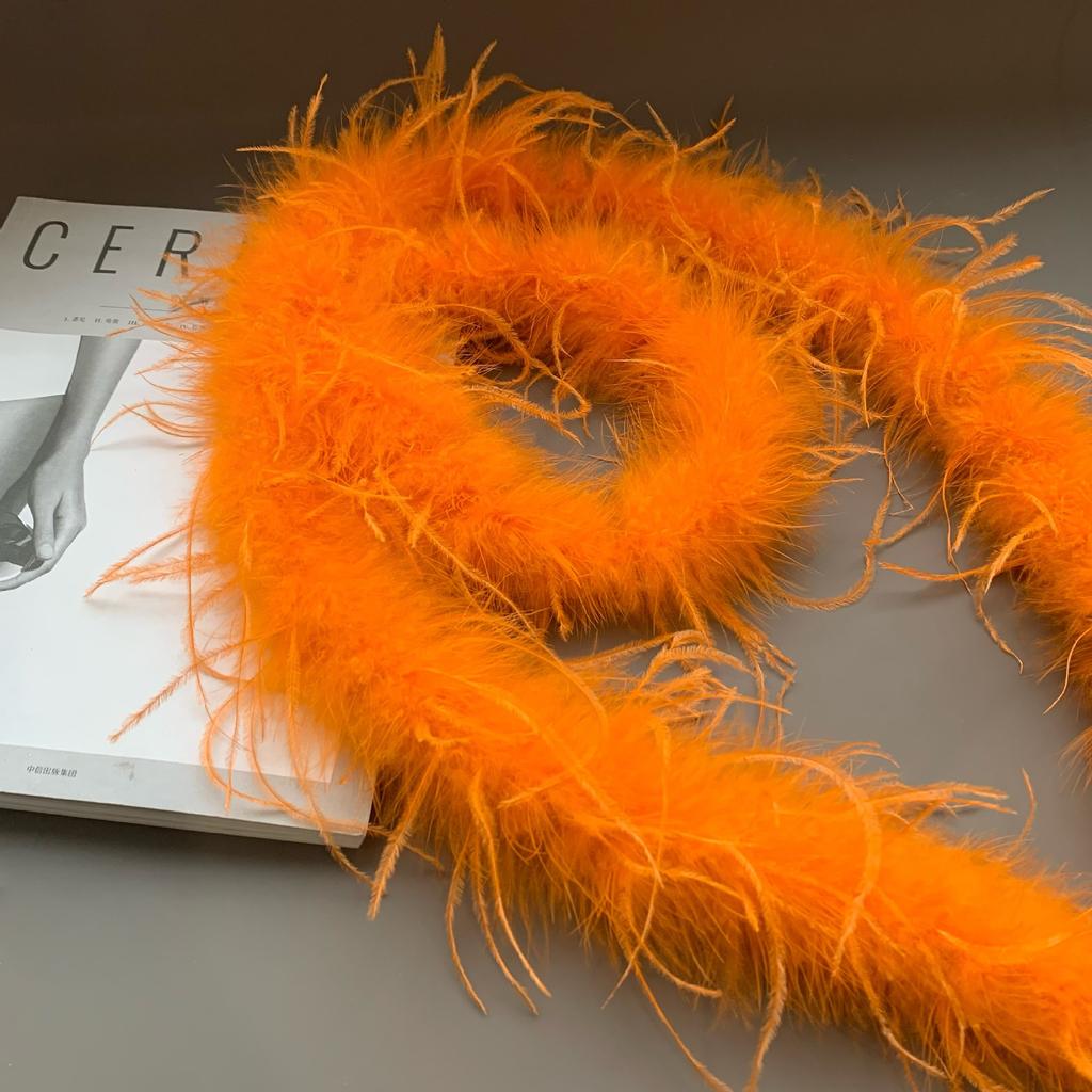 Colored Feather Strips, Ostrich Hair, Top Strips, Dance Costumes DIY Decorative Materials, Clothing Accessories