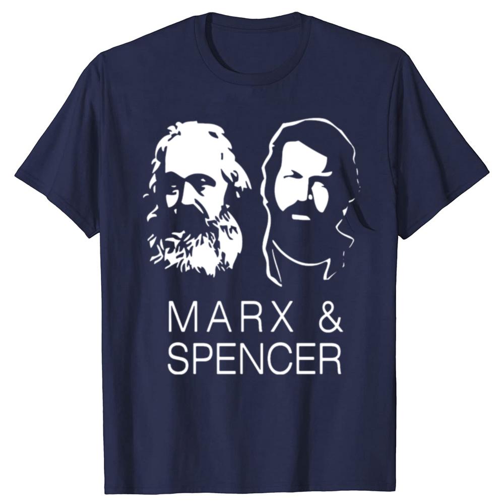 Men Karl Marx Spencer Vintage T Shirts Communist Meme Comfortable Cotton Clothes Funny Short Sleeve Tees Plus Size T-Shirt