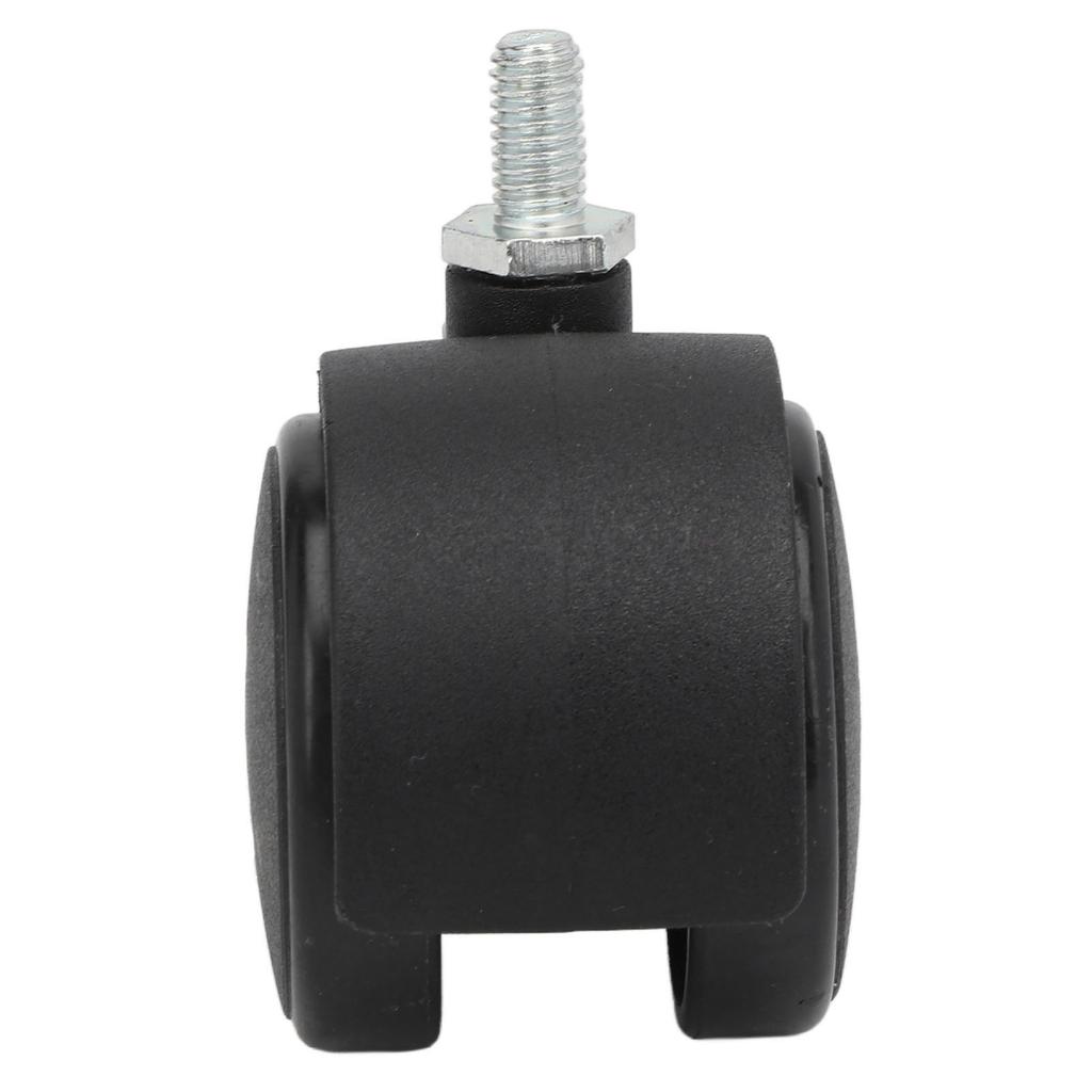 4pcs Swivel Caster Wheels 360 Degree Rolling Uniform Force Double Wheel Design Caster Wheels for Desks Cabinets Shelves