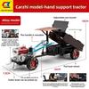 Alloy Classic Retro Tractor Model Toy For Children With Sound And Light Function