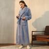2025 Autumn/Winter Unisex Extra-Long Coral Fleece Bathrobe