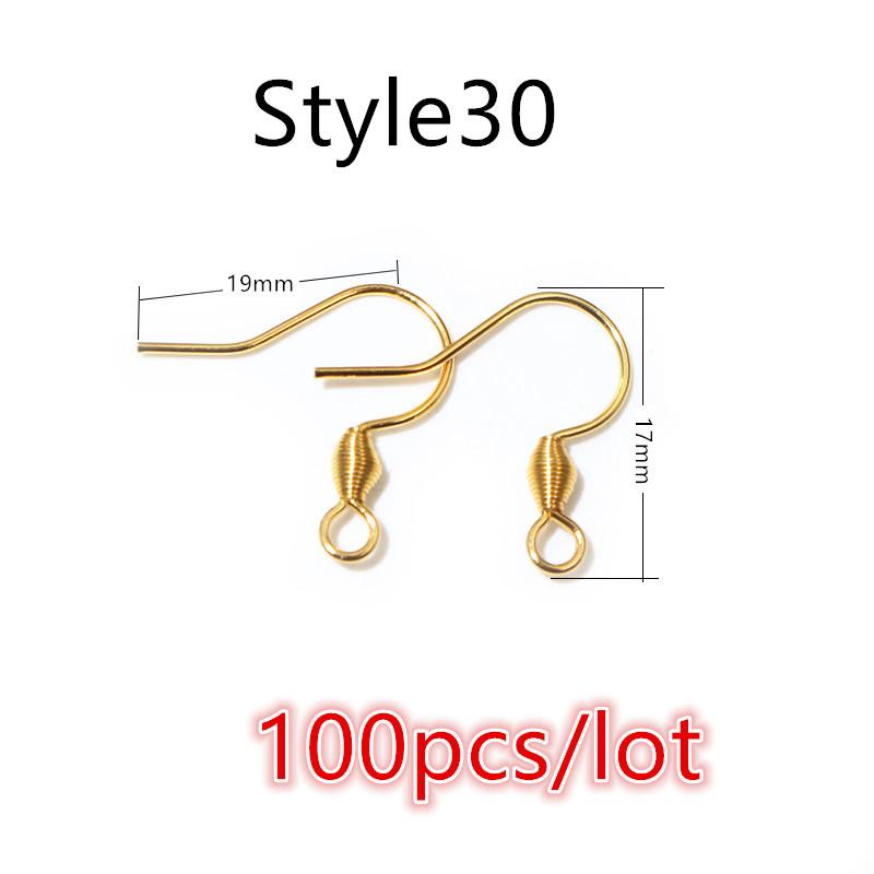  20x17mm Multi Styles Stainless steel DIY Earring Findings Clasps Hooks Jewelry Making Accessories Earwire