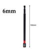 5PCS 6 Inch Magnetic Long Nut Driver 8-14mm For Impact Drill Long Shank Nut Driver Bits Hex Socket Adapter