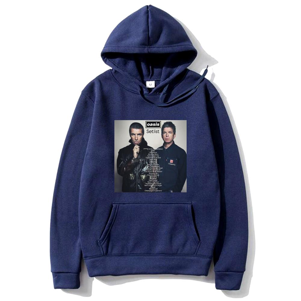 

British Rock Band O-Oasis Live 25 Tour Graphics Hoodie Men Women Hot sale techwear Fleece Fashion Long sleevehip hop Sweatshirts 3XL