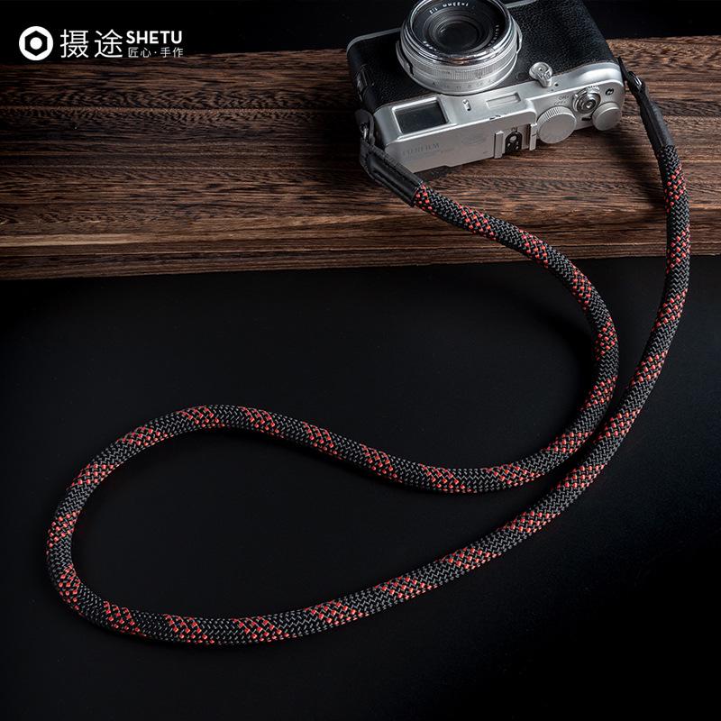 Shetu Vintage Mountaineering Camera Strap for Leica, DSLR, and Mirrorless Cameras