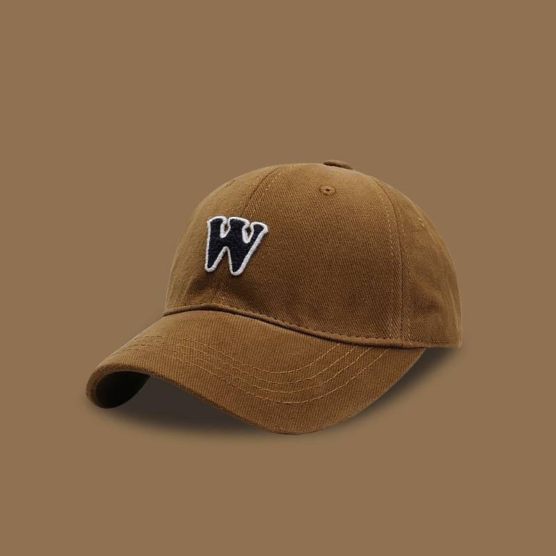 Fashionable Korean Style Baseball Cap Women's Personalized Letter W Couple Students Trendy Casual Sun Hat Men