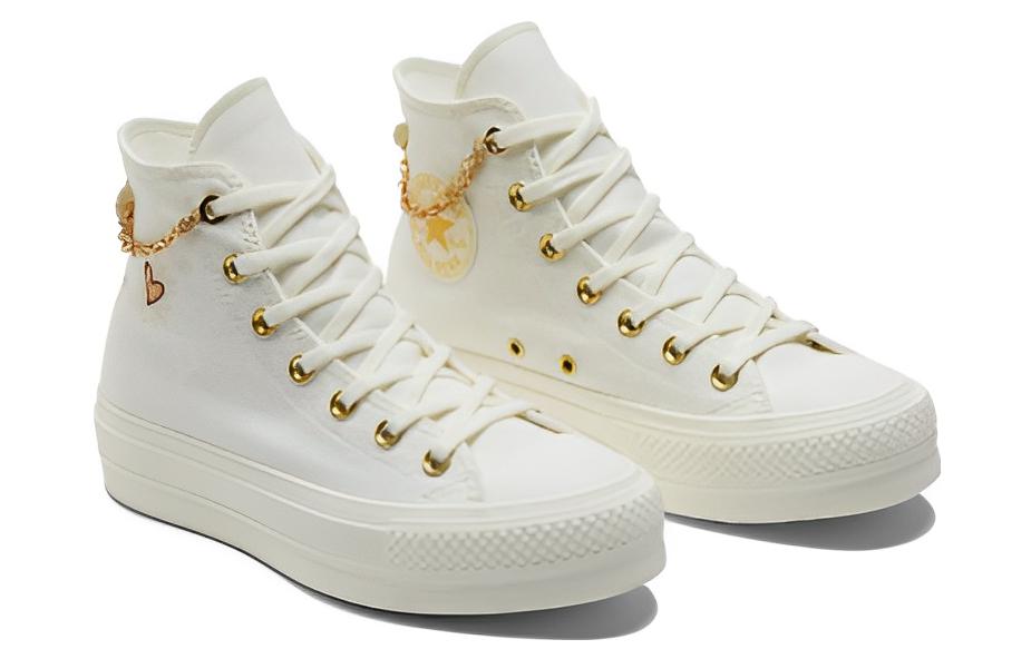 Converse Chuck Taylor All Star Platform Goldkette Secondhand Gelb Damen A04453C