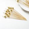 100pcs Versatile Bamboo Food Picks Disposable Dessert Sticks Toothpick Skewer  Cake Dessert