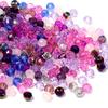 200pcs/Lot 4mm Pink Purple Rondelle Austria Faceted Glass Beads For Jewelry Making Loose Spacer Beads Crystal Beads DIY Bracelet