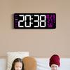 Modern Digital Wall Clock With Led Display And Temperature Humidity For Living Room And Office