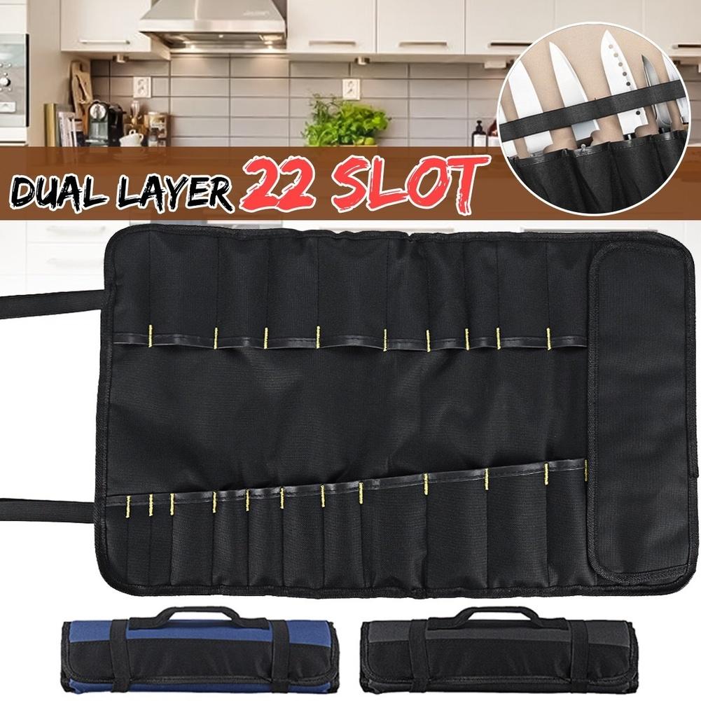 Kitchen Tool Carrier Cutlery Roll Bag For Professional Use Kitchen Tools Organizer Bag Professional Chef Organizer