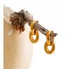 Yhpup Daily Stainless Steel Geometric Hollow Oval Drop Hoop Earrings 18K Golden PVD Plated Versatile Wear Jewelry Basic Classic