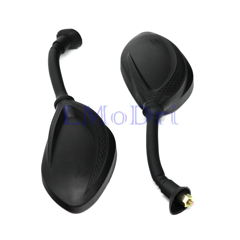 LMoDri Motorcycle Mirror Scooter Electric Bicycle Back Side Mirror Motorbike Rear View Mirrors 8mm Clockwise