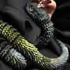 30CM 3D Printed Articulated Snake Bendable Rotatable Joint Snake Model Figurine Home Office Desktop Crafts Ornament Kids Toys