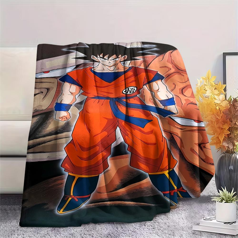 Dragon Ball characters Print Flannel Blanket,High quality Comfortable for All Seasons,Home Decor,Warmth and Comfort,Perfect for Christmas Gifts