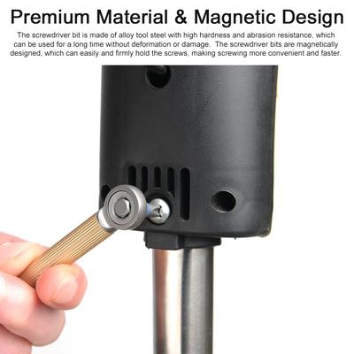 Manueller magnetischer modularer Schraubendreher mit austauschbaren Schlitz- und Kreuzschlitzschraubendreherbits