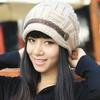 Women's Fashion Braided Autumn Winter Warm Baggy Beanie Knit Crochet Ski Hat Cap