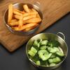 Round Two-Ear Snack Dish 304 Stainless Steel Seasoning Cup New Dual Handle Bowl  Kitchen Use