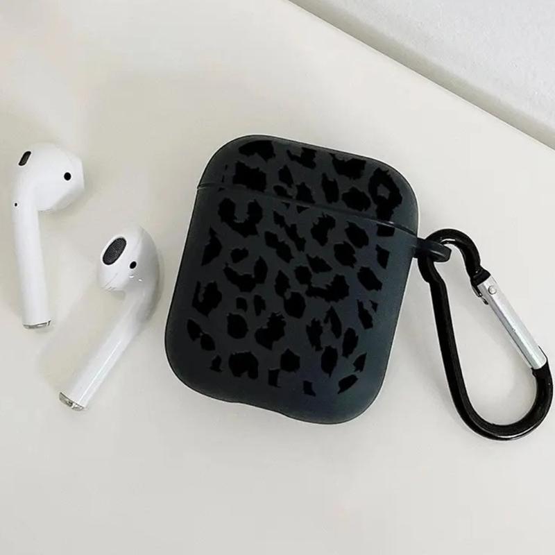 Fashionable TPU Case With NonSlip Textures For 1/2/3/4 Generation Earbuds In Sleekly Leopard Pattern Cover Pouches