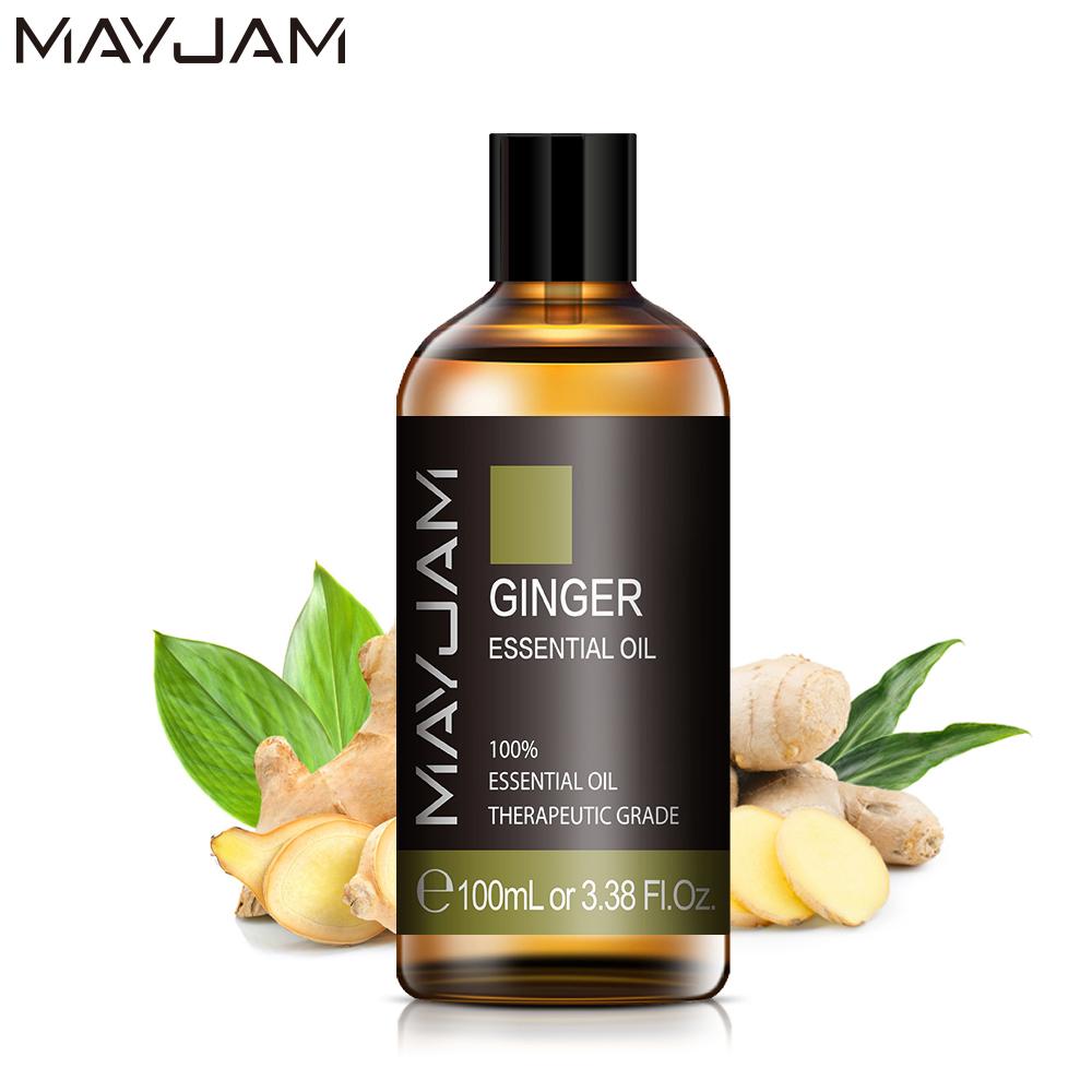 

MAYJAM 100 мл эфирные масла имбиря хорошо подходят для роста волос предотвращает выпадение волос увлажнитель аромат освежитель воздуха ароматерапевтический диффузор Ginger