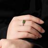 2026 Silver Fashion Hetian Jasper Ring S925 Silver Jewelry Women's Gold-plated Ring