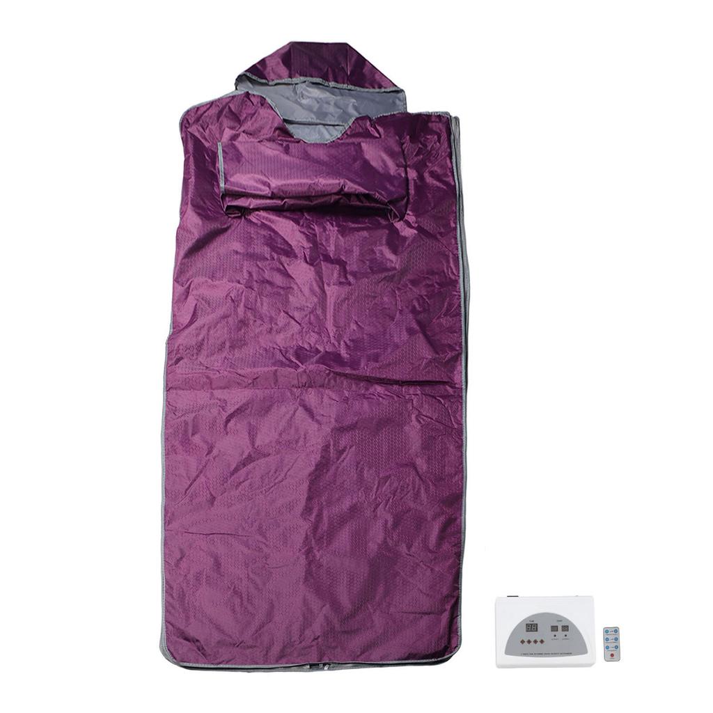 Far Infrared Sauna Blanket with Hat Sleeves Multiple Protection Sauna Heating Blanket Body Spa