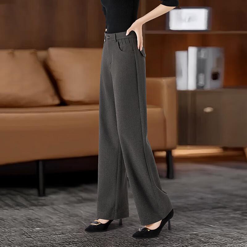 Women's High-Waist Straight Leg Commuter Suit Pants