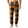 Men's Christmas Printed Thermal Pajama Pants for Fall Winter