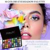 50 Colors Eyeshadow Palette Matte Shimmer Bright EGlitter Metallic Rainbow ye Shadow Makeup Pallet High Pigment Waterproof Stage Cosplay Makeup