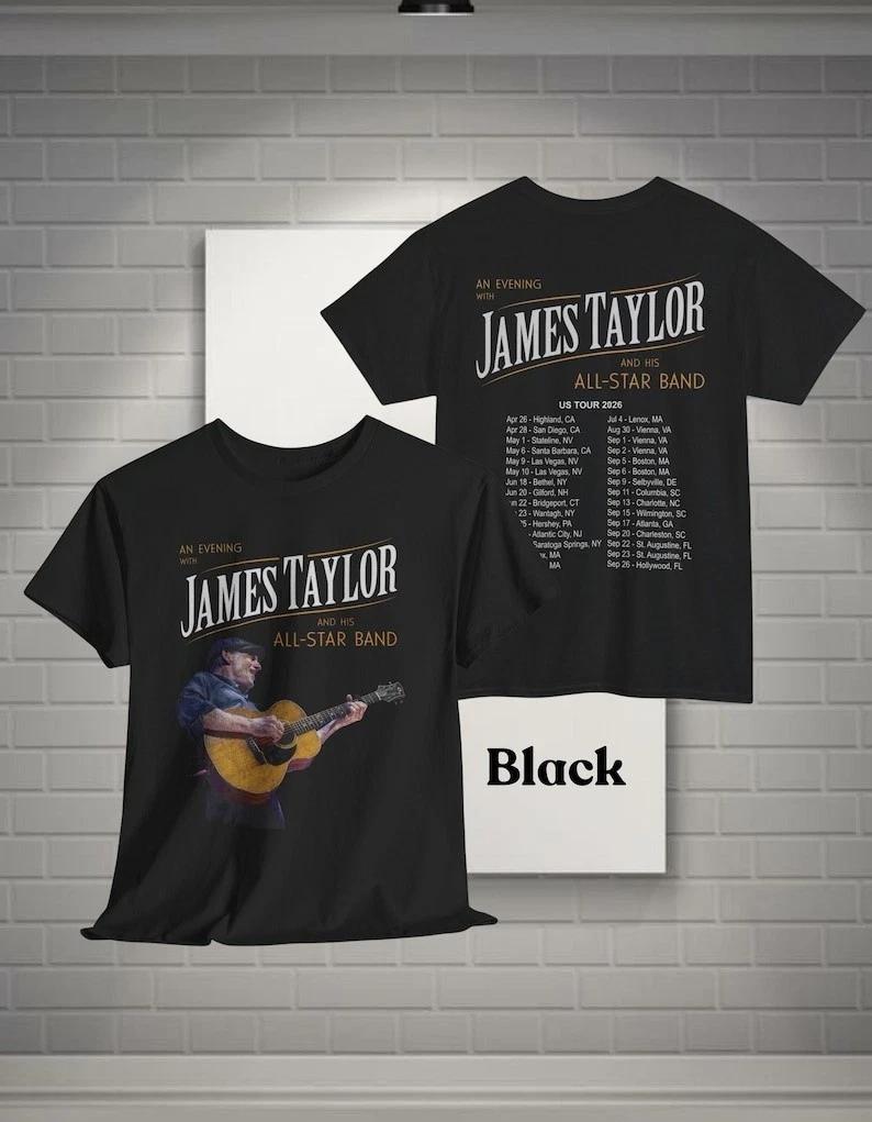 Apparel Concert Tour 2026 James Taylor - Merch & Gift Fans James Taylor 4XL