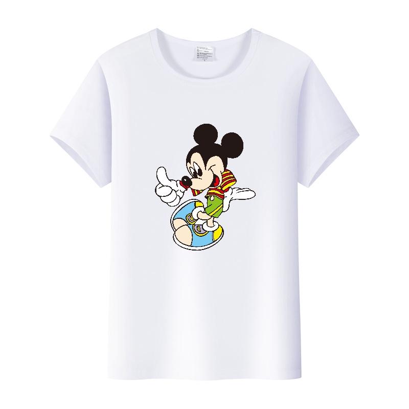 Summer Short Sleeve T-shirt Unisex Cartoon Tshirt Tops Oversized Tee Mickey Mouse Graphic Clothes