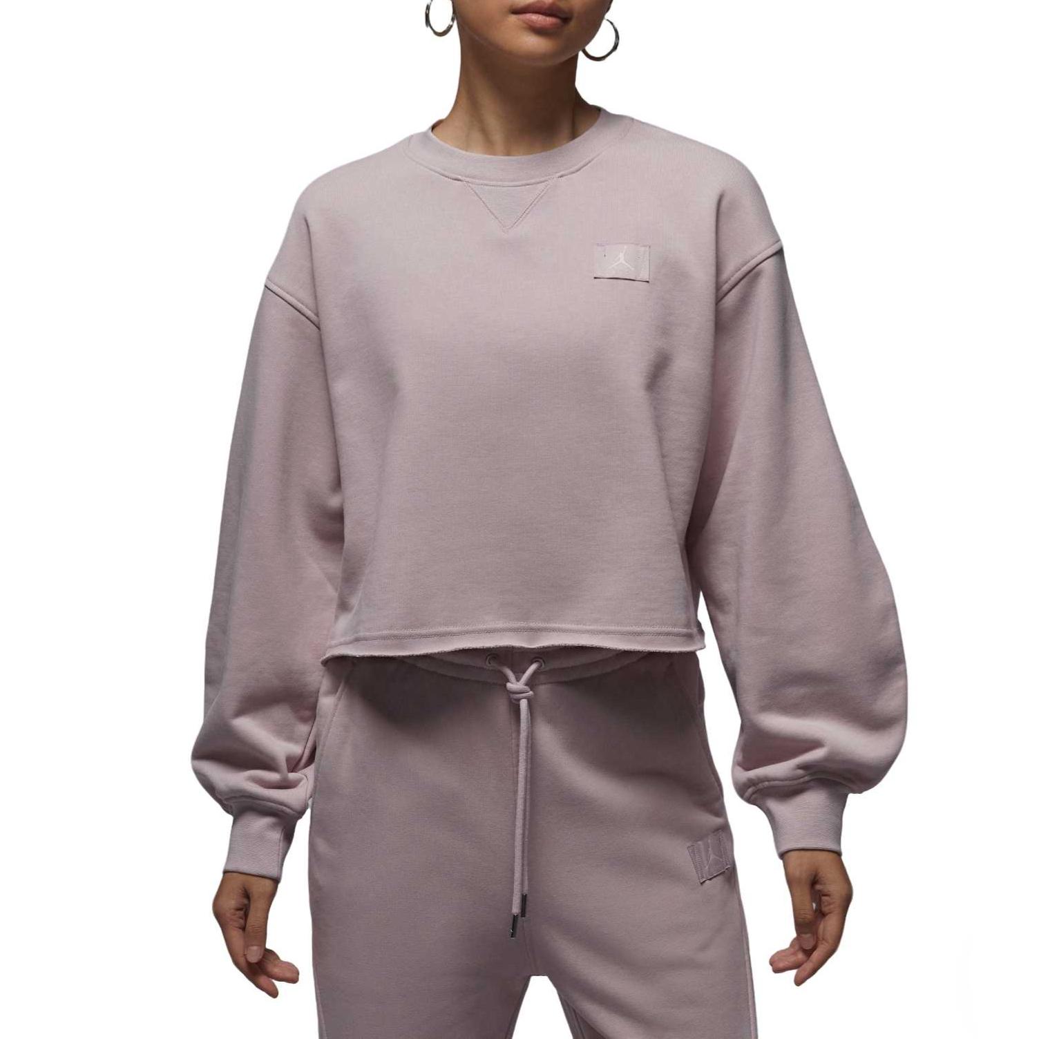 

Jordan Flight Флісова кофта з круглим вирізом, коротким рукавом, однотонна, жіноча sweatshirt IF1007-627 S